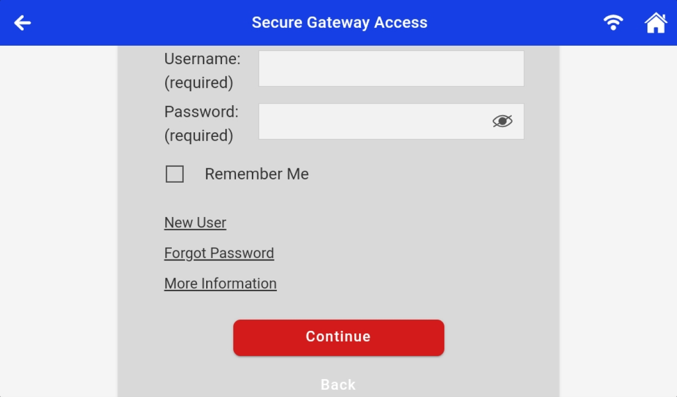 Tool diagnostic screen